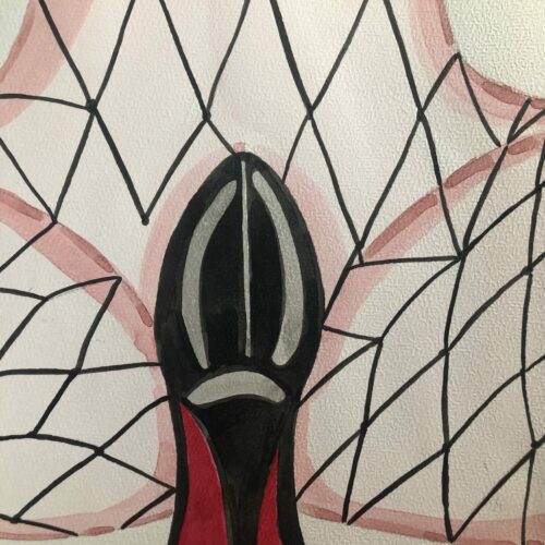 Illustration aquarelle format A4 sur le theme PIEDS