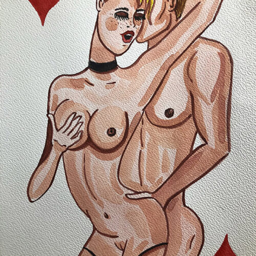 IMG_6560 Illustration Aquarelle format A4 sur le theme COUPLE