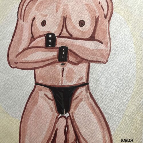 Illustration aquarelle format A4 sur le theme HOMME