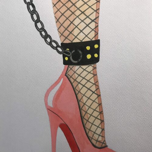 Illustration aquarelle format A4 sur le theme PIEDS